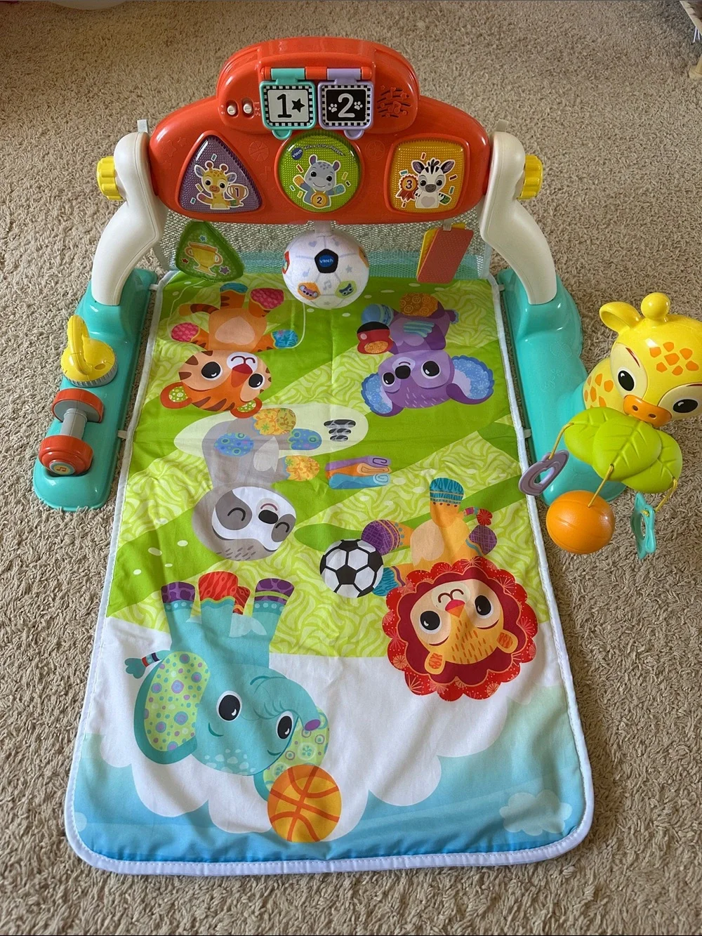 Vtech Kids Bright Multicolor Animal Activity Gym with Teether Toys